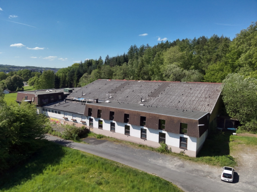 Drohnenaufnahme ehemaliges Hotel